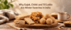 Traditional Indian winter sweets gajak, chikki and til laddu arranged together with sesame seeds and jaggery